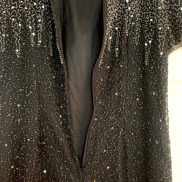 🎉Host Pick🎉 Long, Beaded black gown 🖤 - Picture 4 of 5